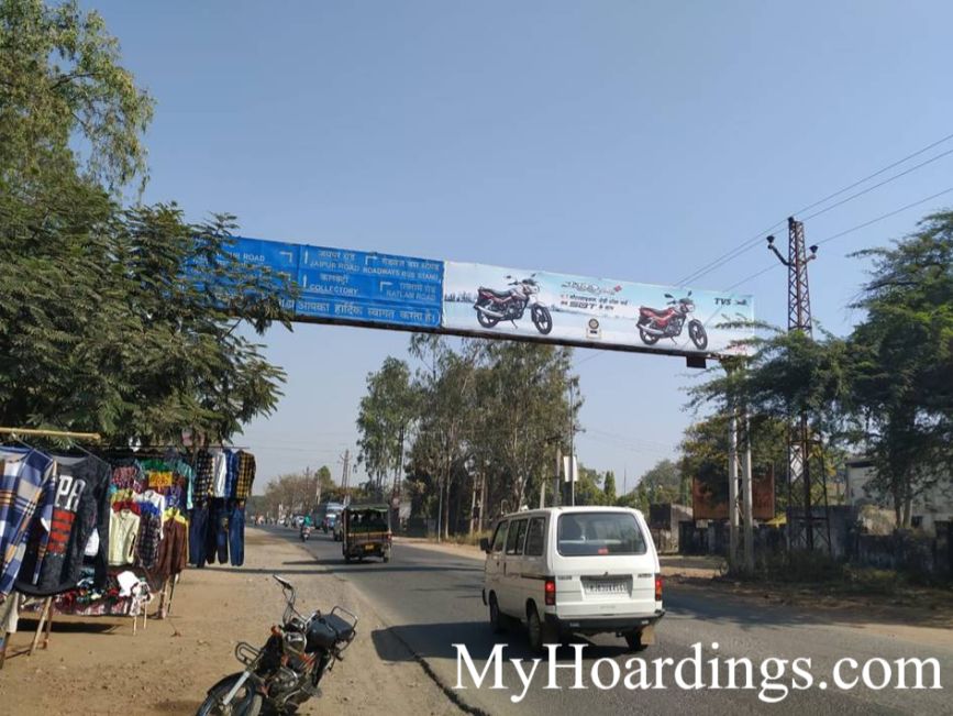 Outdoor Media Promotion advertising in Banswara, Gantry Agency in BN1A Old Bus Stand Banswara, Flex Banner